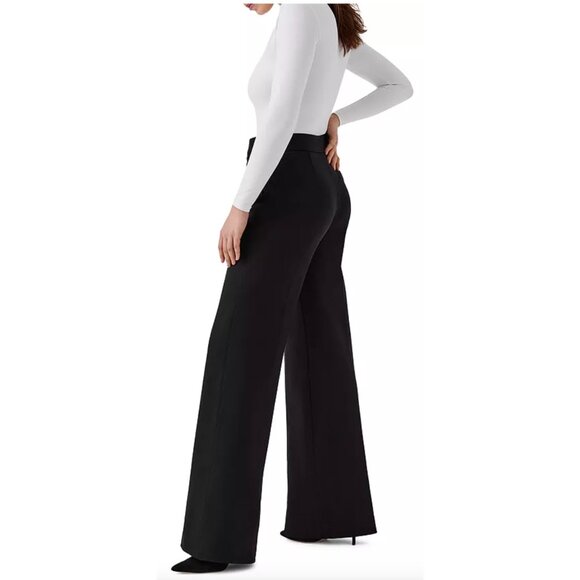 SPANX Supersmootm Perfect Fit Stretch-ponte Wide-leg pants, Size Large - Picture 2 of 16